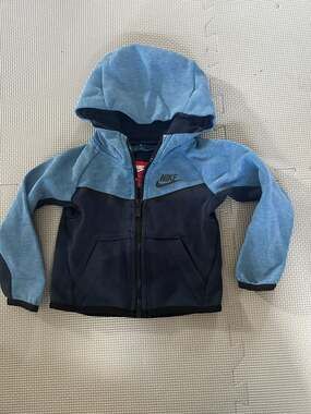 Nike Toddler Tech Fleece Full-Zip Hoodie 24M Blue/Navy